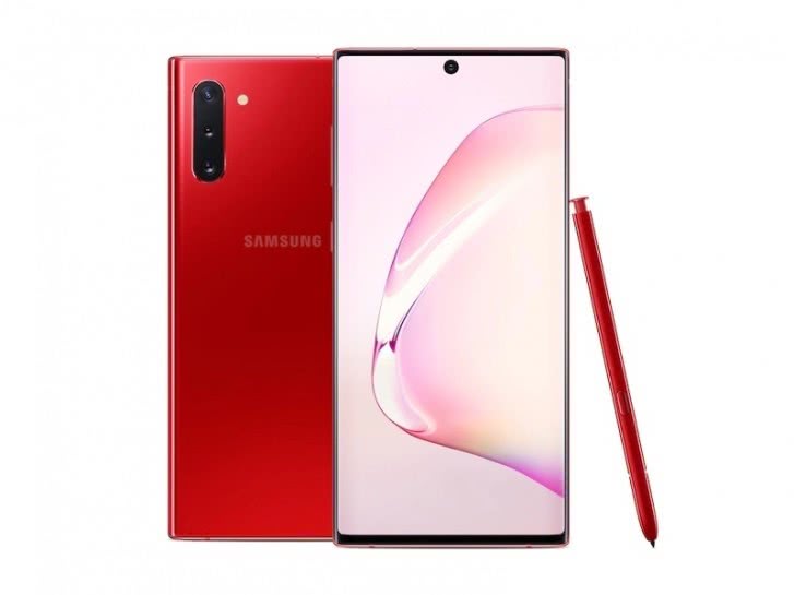 三星Galaxy Note 10在美国地区推出红色/粉色版