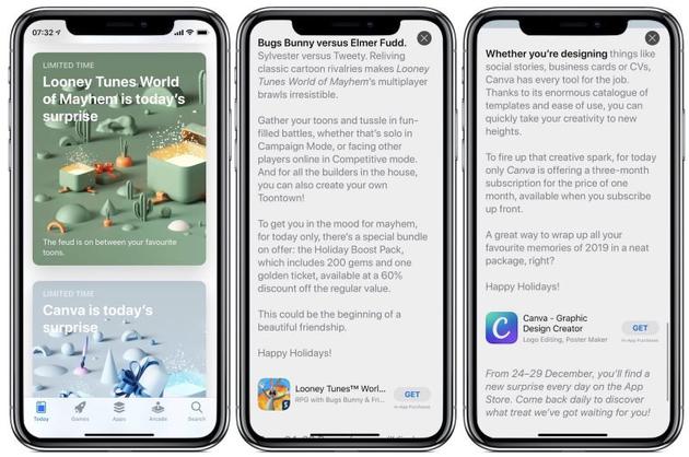 苹果将于12月24日至29日在App Store上提供“惊喜”