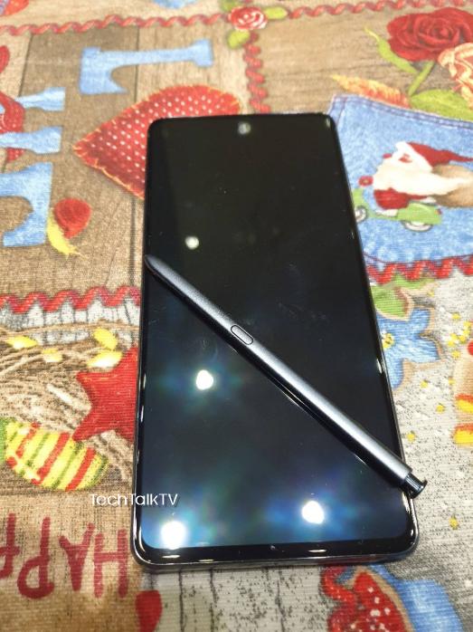 三星Galaxy Note 10 Lite首批真机谍照流出