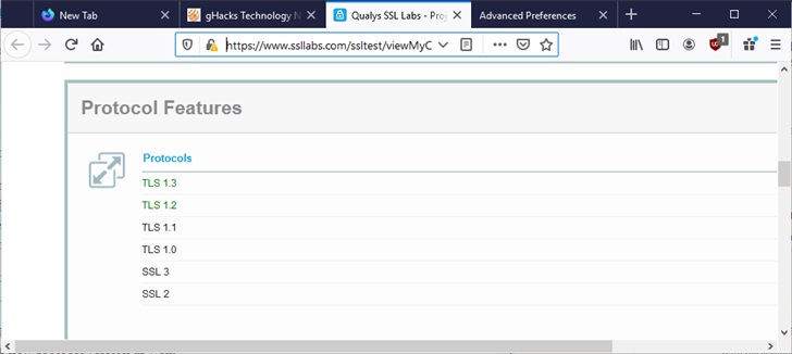 Firefox等浏览器将不再支持加密协议TLS 1.1及以下版本