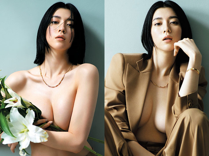 三吉彩花写真极限突破！美乳特集半裸中空性感照连发